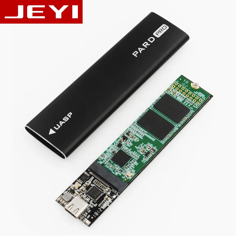 JEYI PARD PRO TYPE-C USB3.1 USB3.0 m.2 NGFF SSD мобильный диск через VLI716 Поддержка отделка SATA3 6 Гбит/с UASP Алюминий корпус SSD, HDD