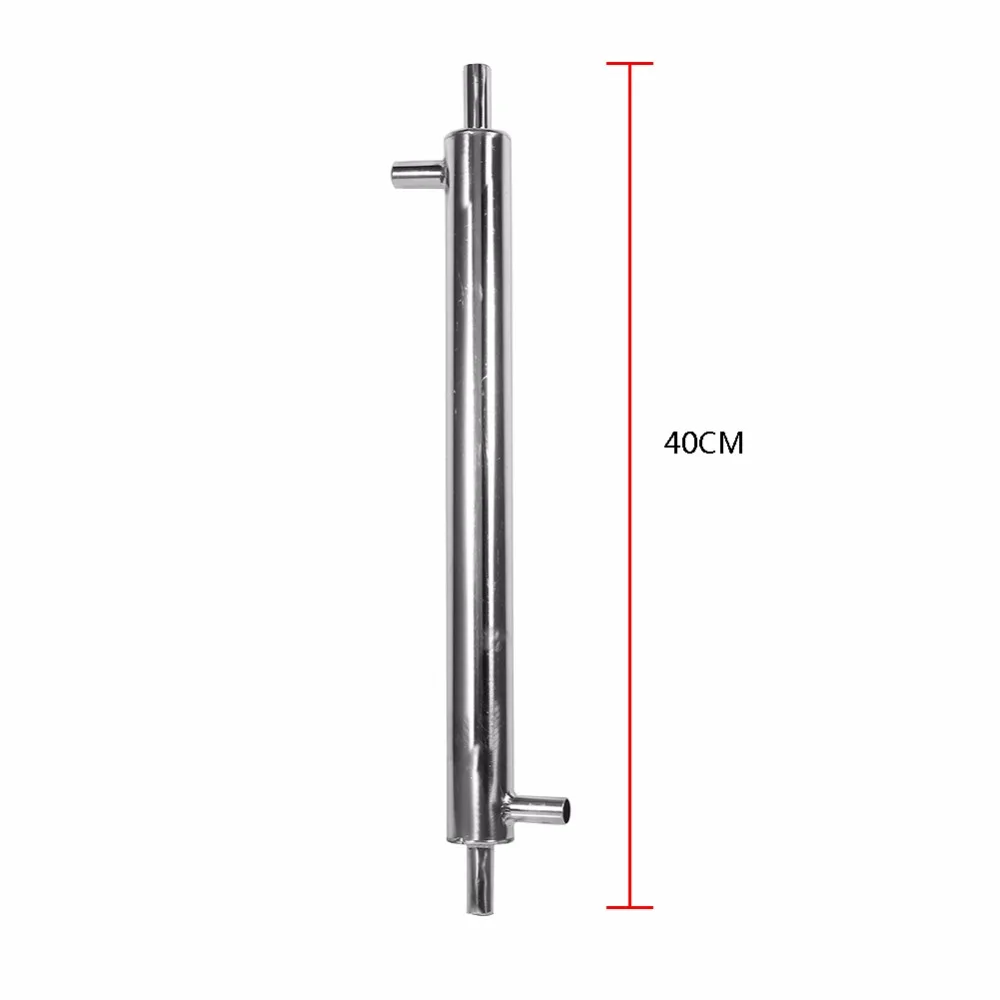 15,7 дюймов нержавеющая сталь Внешнее охлаждение трубы Пиво Вино Водка Виски конденсатор дистиллятора для домашнего пивоварения бар аксессуары