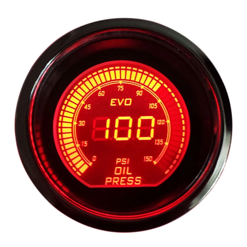 

Universal Carro LED Car Oil Press Gauge Auto Oil Pressure Meter With Sensor and Holder Car Styling Accessories NEW