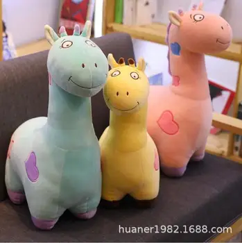 

Colorful giraffe doll plush toy sleeping pillow doll animal plush toys send girlfriend birthday gift