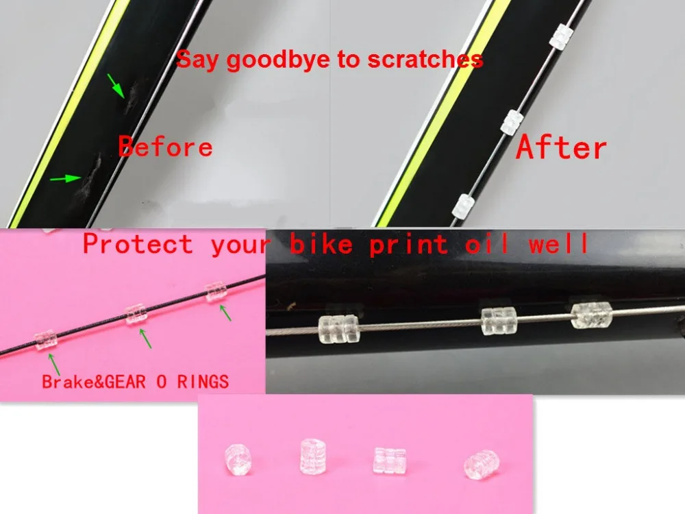 bike cable rubber donuts