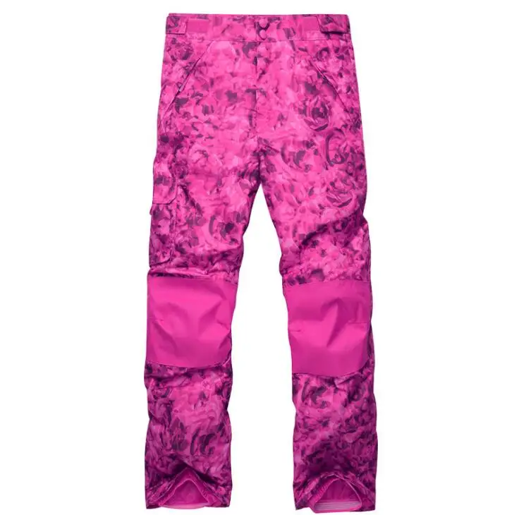 Niños invierno cálido transpirable impermeable a prueba de viento Snowboard Pantalones de Snowboard Hombre caramelo Color al aire libre Pantalones de esquí