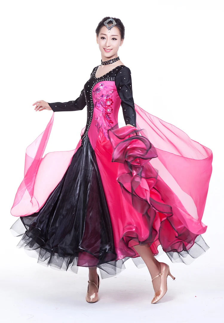 Современный танец кулон платье украшение для манжет танцы Вальс Танго двух частей вместе ткань