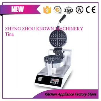 

Commercial Use Nonstick 110v 220v Electric Digital Rotary Belgian Waffle Maker Iron Baker Machine