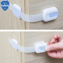 Многоцелевой защитный замок холодильника для шкафа, регулируемая длина, супер сильный клей 3 м, 3 шт., защитные замки для младенцев