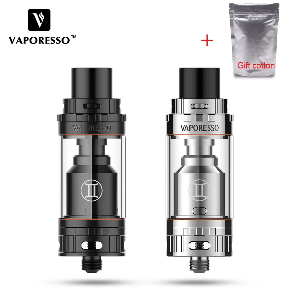 Original Vaporesso Gemini RTA Tank 3ml Gemini RTA Tank Mega 4ml Drip Tip Electronic Cigarette Atomizer Top Fill Vaporizer (3)