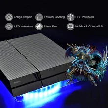 USB светодиодный вентилятор охлаждения подставка контроллер для PS4 Playstation 4 Pro Slim для xbox One X консолей ноутбук компьютер