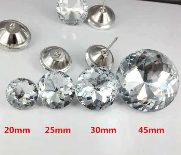 

Rhinestones Buttons 5size bauhinia nail button Crystal Sofa Soft Button Bar Wedding Background Decorative Crystal Buckle Package
