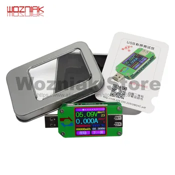 

WOZNIAK UM24 UM24C for APP USB 2.0 LCD Display Voltmeter ammeter battery charge voltage current meter multimeter measure Tester