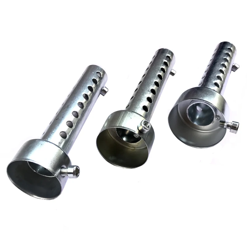 JEAZEA 1 Pc Motorcycle 42/45/48mm 140mm Adjustable Exhaust Can Muffler