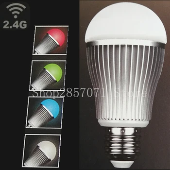 

Free shipping Mi Light 9W led bulb lamp 2.4G E27 smart mobile phone WIFI led light AC85-265V RGBWW/RGBW Dimmable
