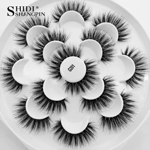 SHIDISHANGPIN 7 пар накладных ресниц 3d норковые ресницы макияж Поддельные ресницы для maquiagem накладные ресницы норковые 3d Ресницы cilios