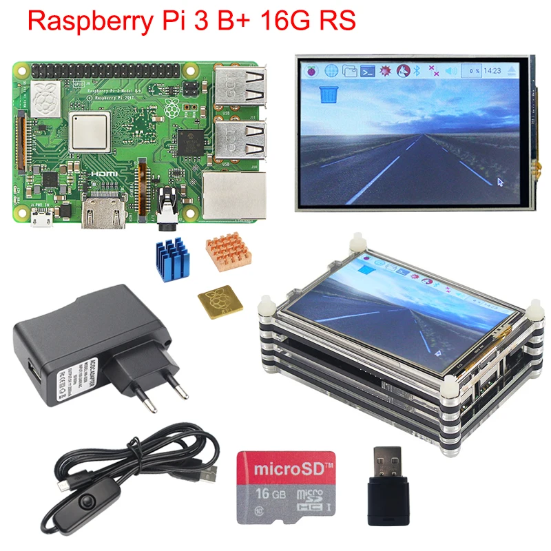 Raspberry Pi 3 Модель B + 5 В 2.5A Мощность переходник для зарядного устройства питания + Micro Зарядка через usb кабель с выключателем для Raspberry Pi 3 2