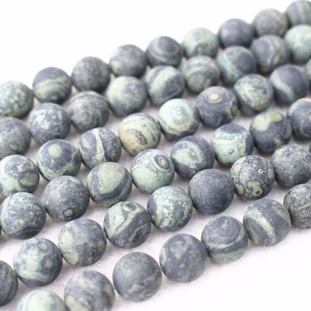 

Wholesale Natural Matte Dalmatian Jaspers Beads,4mm 6mm 8mm 10mm 12mm 14mm Jaspers Round Beads.DIY Jewelry Making Beads