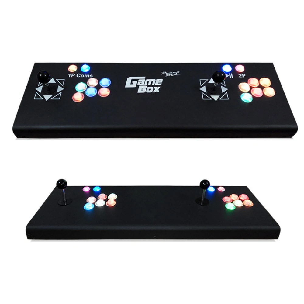Newest Family double joystick game con arcade stick console KOF Street Fighter multi games 960 in 1 HD VGA output for 2 players