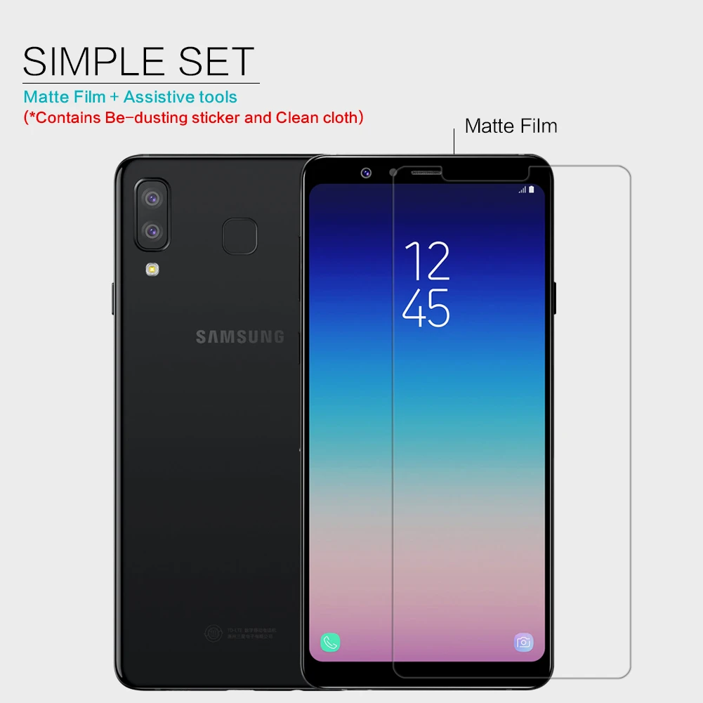 Антибликовая Защитная пленка для Samsung Galaxy A8 Star/A9 Star матовая защитная против