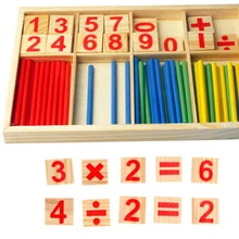 Детские игрушки деревянные палочки для развития интеллекта Образование Деревянные игрушки строительные блоки Монтессори математический подарок