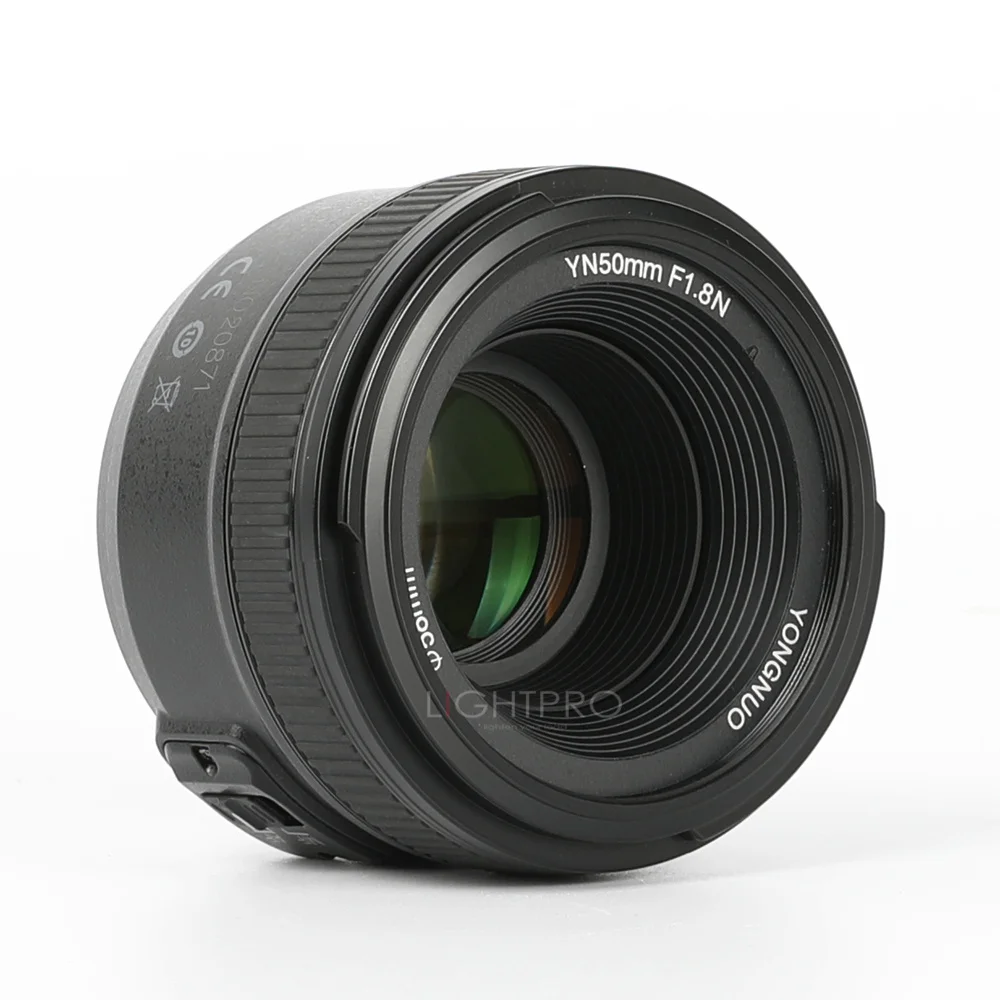 Объектив YONGNUO YN50MM F1.8 с большой апертурой и автофокусом полная Рамка как AF-S 50 мм f1.8 для Nikon D3300 D5300 D5100 D750 камера DSLR