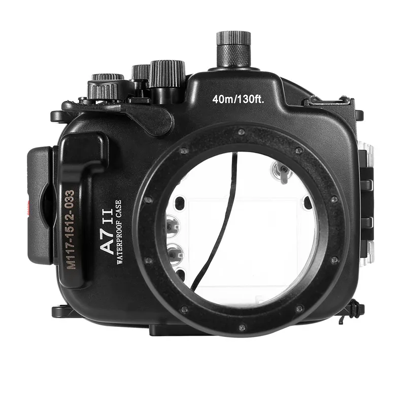 Meikon Waterproof Underwater Housing Case 40M 130ft For Sony A7 II A7R II 28-70mm Camera - Цвет: Only Housing Case
