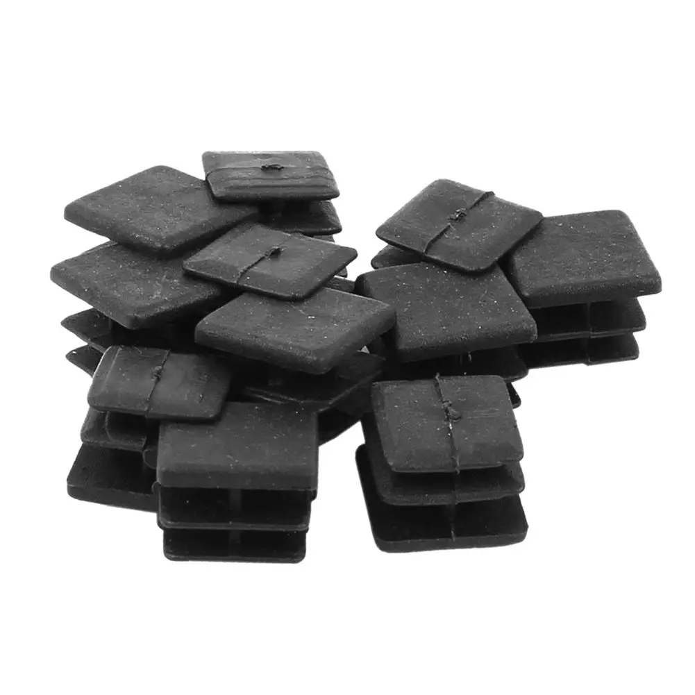 Hot Sale 12 Pcs 15mm X 15mm Plastic Square Caps Tube Pipe Inserts End