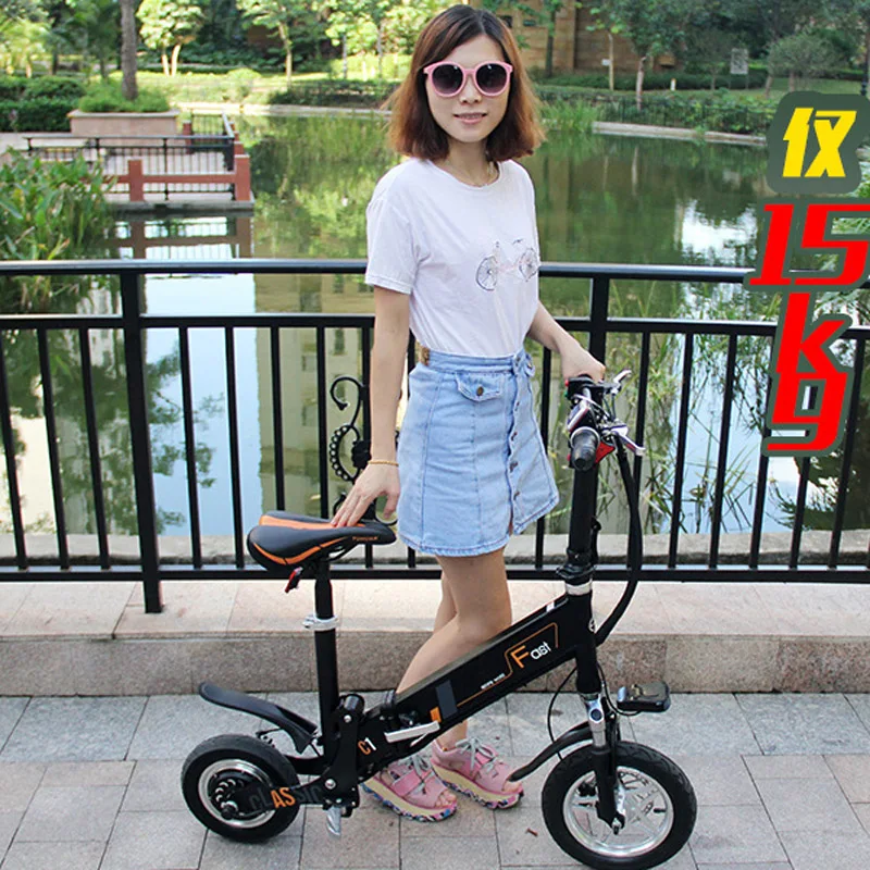 

christmas gift FOLDING ELECTRIC VEHICLE BICYCLE 36V 350W 25KM/H LITHIUM BATTERY MINI