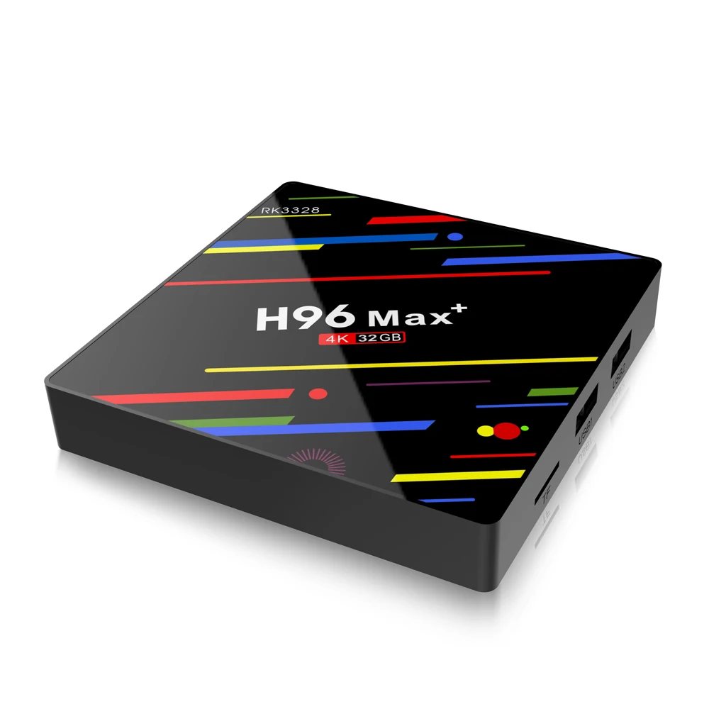 H96 MAX Plus tv BOX Android 8,1 RK3328 4 ГБ 32 ГБ 64 Гб двойной Wi-Fi 2,4 г 5 г 4 К 4096x2160 Android комплект верхней коробки дистанционного управления