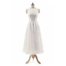Tea length Short Evening Dress Lace