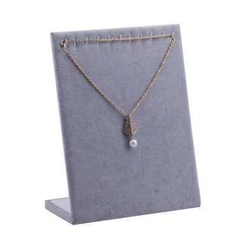 

2PCS High-grade L necklaces plate thickening ice velvet bracelets necklace display jewelry accessories goods shelves