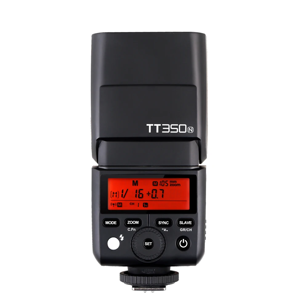 Godox Mini Thinklite i-ttl TT350N камера Высокоскоростная студийная вспышка 1/8000 s GN36 для цифровой камеры Nikon