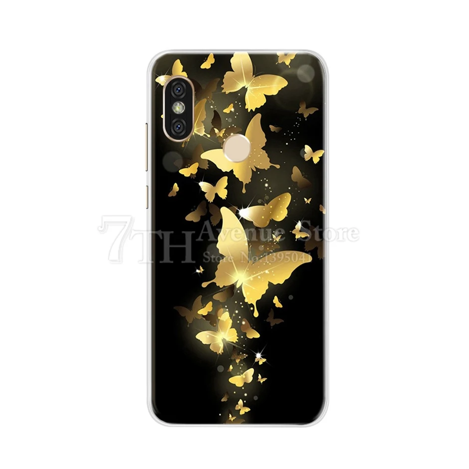 silicone case for Xiaomi MI A2 LITE Case Full Protection Soft tpu Back Cover Phone Case For Xiomi MI A2 LITE bumper Coque Cat 4