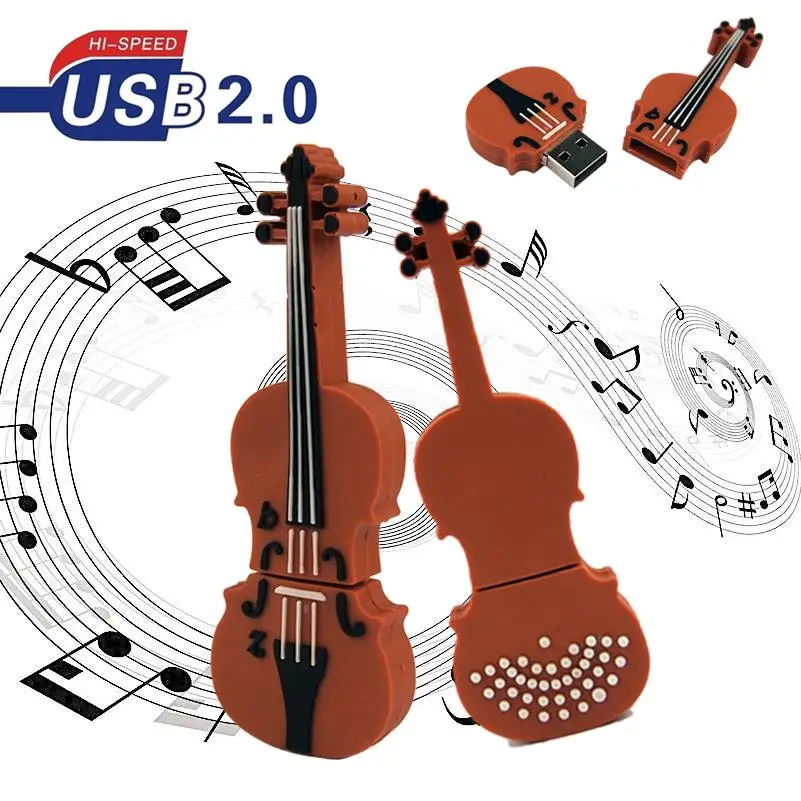 hot Sale USB Flash Drive VIOLIN Cartoon pen drive 32gb