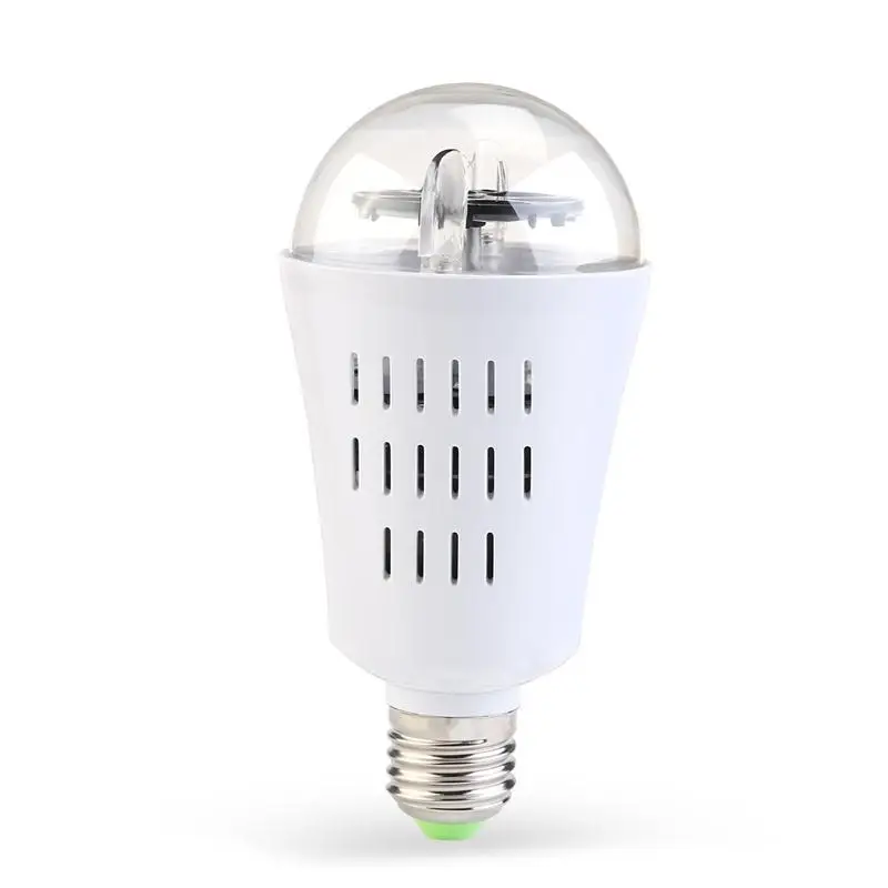 LED Light Bulb Holiday Projection Lights Auto Rotating Lamp E27 Base 4W