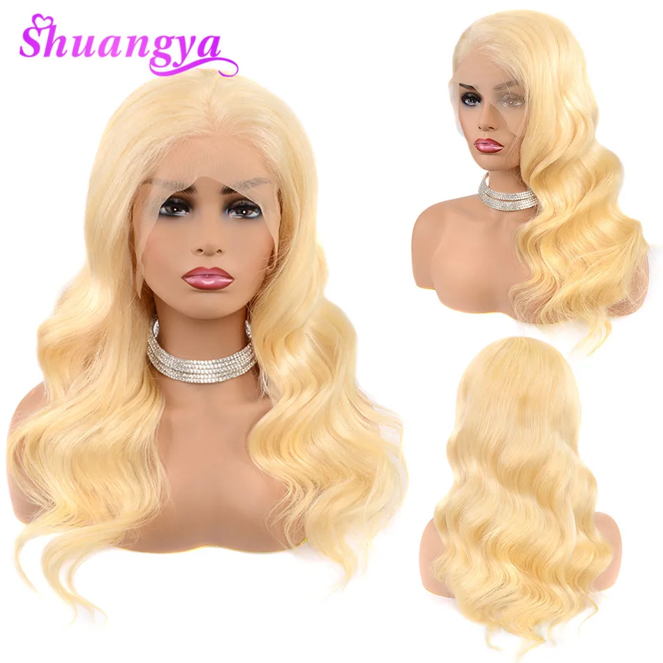 Перуанские волнистые волосы Remy 13*4 парик с кружевом 613 фронтальной шнуровкой из