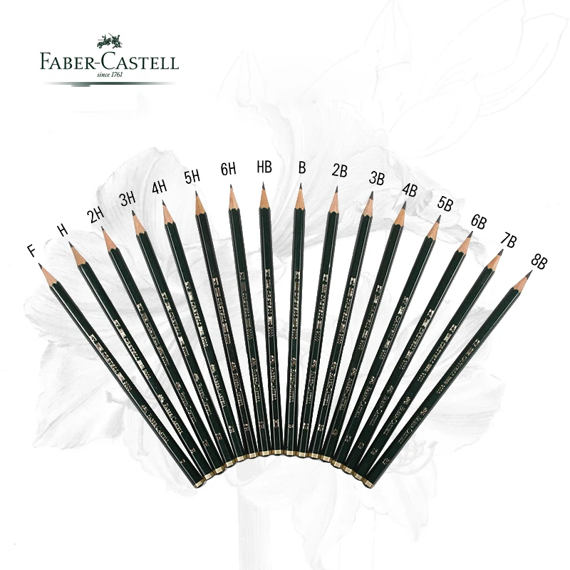5/16 шт./лот Faber Castell 9000 дизайнерские художественные Графитовые Карандаши для