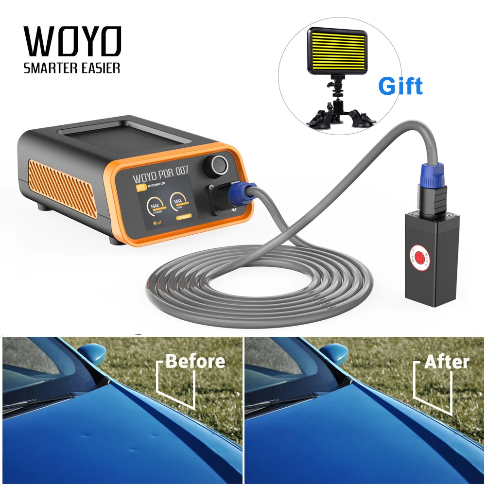 WOYO PDR007 PDR Tools Auto Car Body Repair Kits Dent Removal Kits Sheet Metal Repair Tools 110V 220V Car Dent Repair