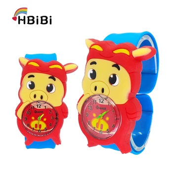

Cartoon pet pig Children Watch cute Chicken duck rabbit baby Toy Clock Kids Watch Girls Boys Gift Student Child quartz Watches
