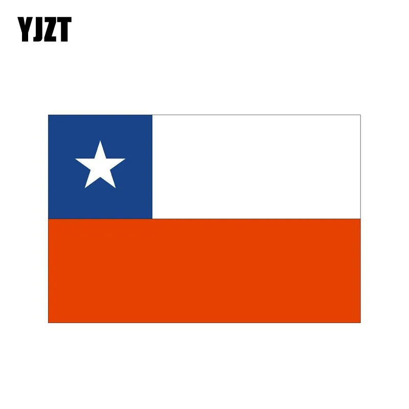

YJZT 11.4CM*7.5CM Accessories CHILE Flag Creative Body Car Sticker Decal 6-0746