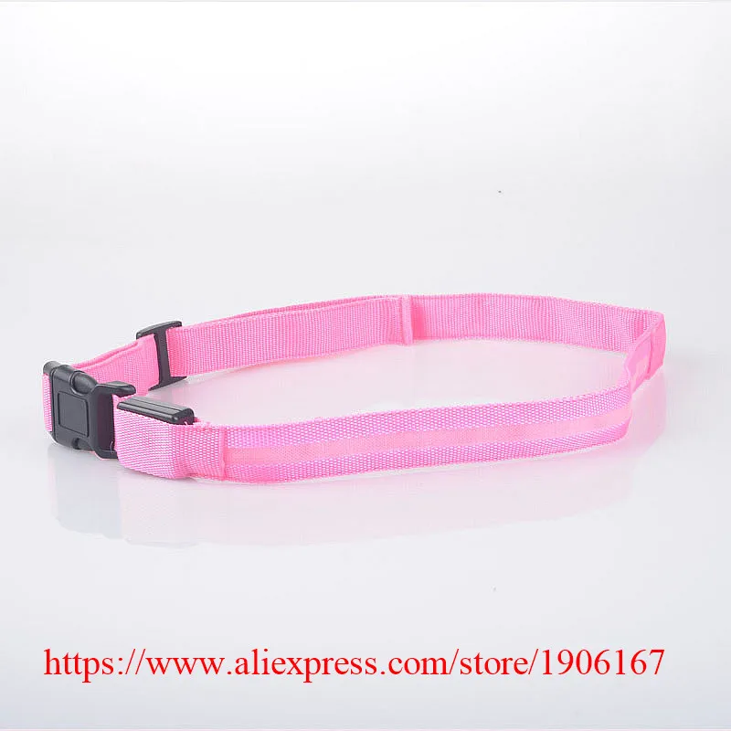 New Style Adjustable LED Flashing Luminous Waistband Safety Reflective Belt 8 Colors03