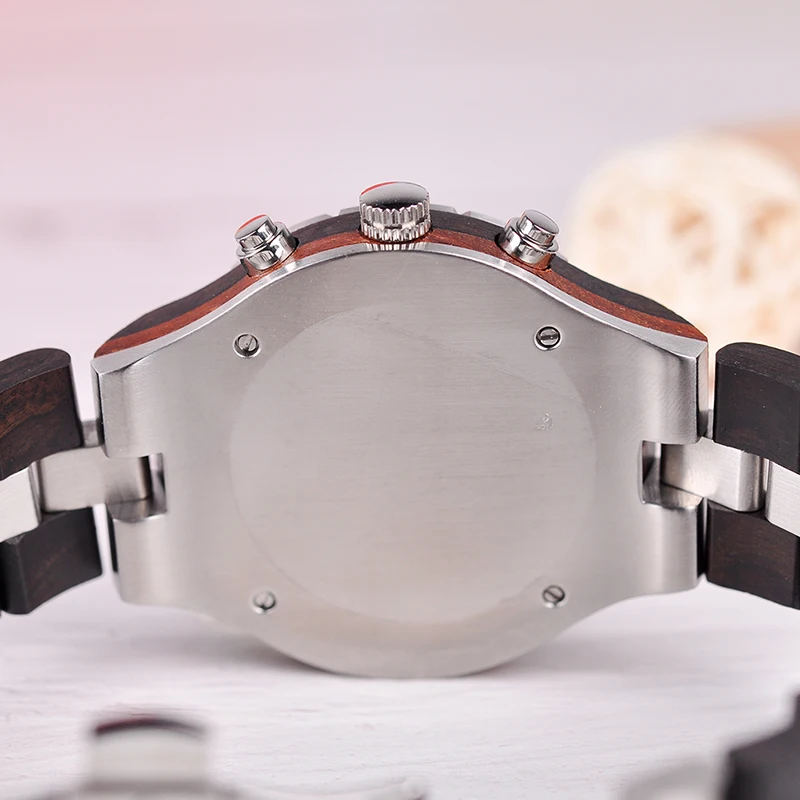 BOBO BIRD Wood Men Watches Waterproof Quartz Watch Top Brand Luxury Wristwatches relogio masculino Great Men's Gifts V-Q28
