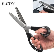 FATCOOL 1 шт. швейная резка портновские ножницы Pinking Scissor кожаная ткань для рукоделия инструмент обивки Текстиль деним DIY