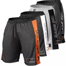 Новые летние мужские шорты длиной до середины икры Фитнес Бодибилдинг мода повседневные тренажерные залы тренировка для бегунов брендовые короткие брюки тренировочные брюки