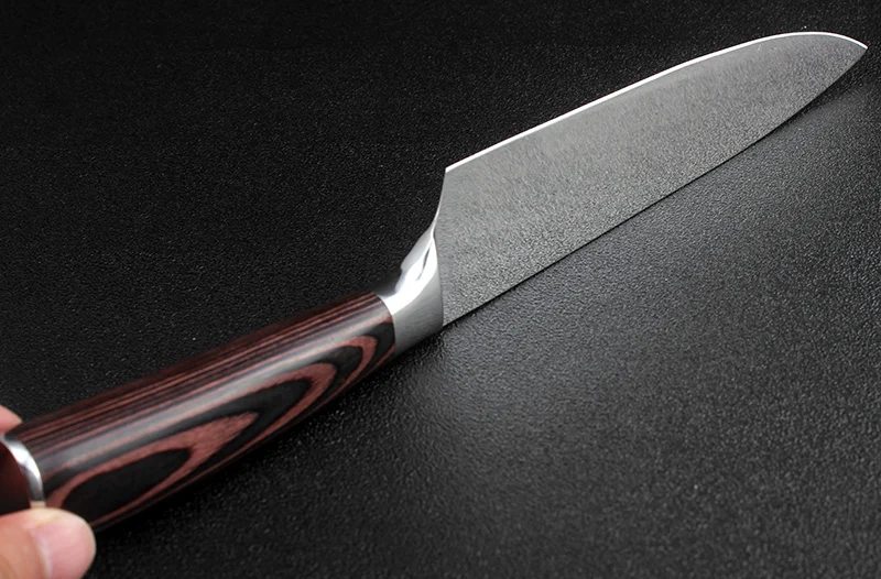 Набор кухонных ножей XITUO из нержавеющей стали, 3 шт., с цветной деревянной ручкой, нож шеф-повара для нарезки, нож для очистки овощей, многофункциональный инструмент для приготовления пищи