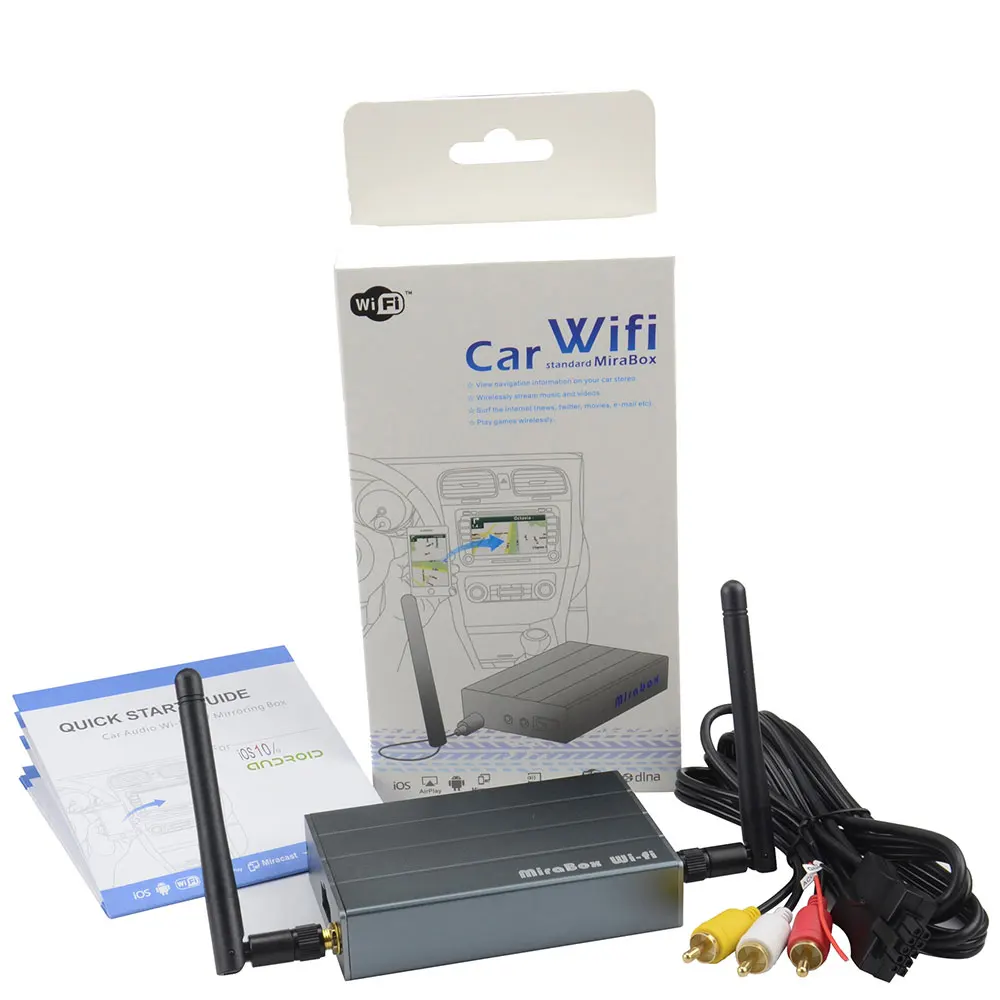 MiraBox беспроводной дисплей Автомобильный Wifi Mirrorlink Box Поддержка 5G+ 2,4G IOS Android PC с CVBS+ HDMI AllShare Cast screen Mirroring