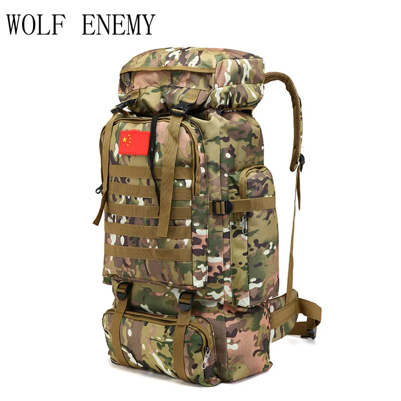 

70L Tactical Bag Military Backpack Mountaineering Men Travel Outdoor Sport Bags Molle Backpacks Hunting Camping Rucksack