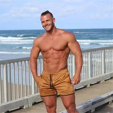 Брендовые мужские шорты для бодибилдинга, летние повседневные модные спортивные штаны, мужские спортивные шорты для фитнеса, тренировки, пляжные шорты