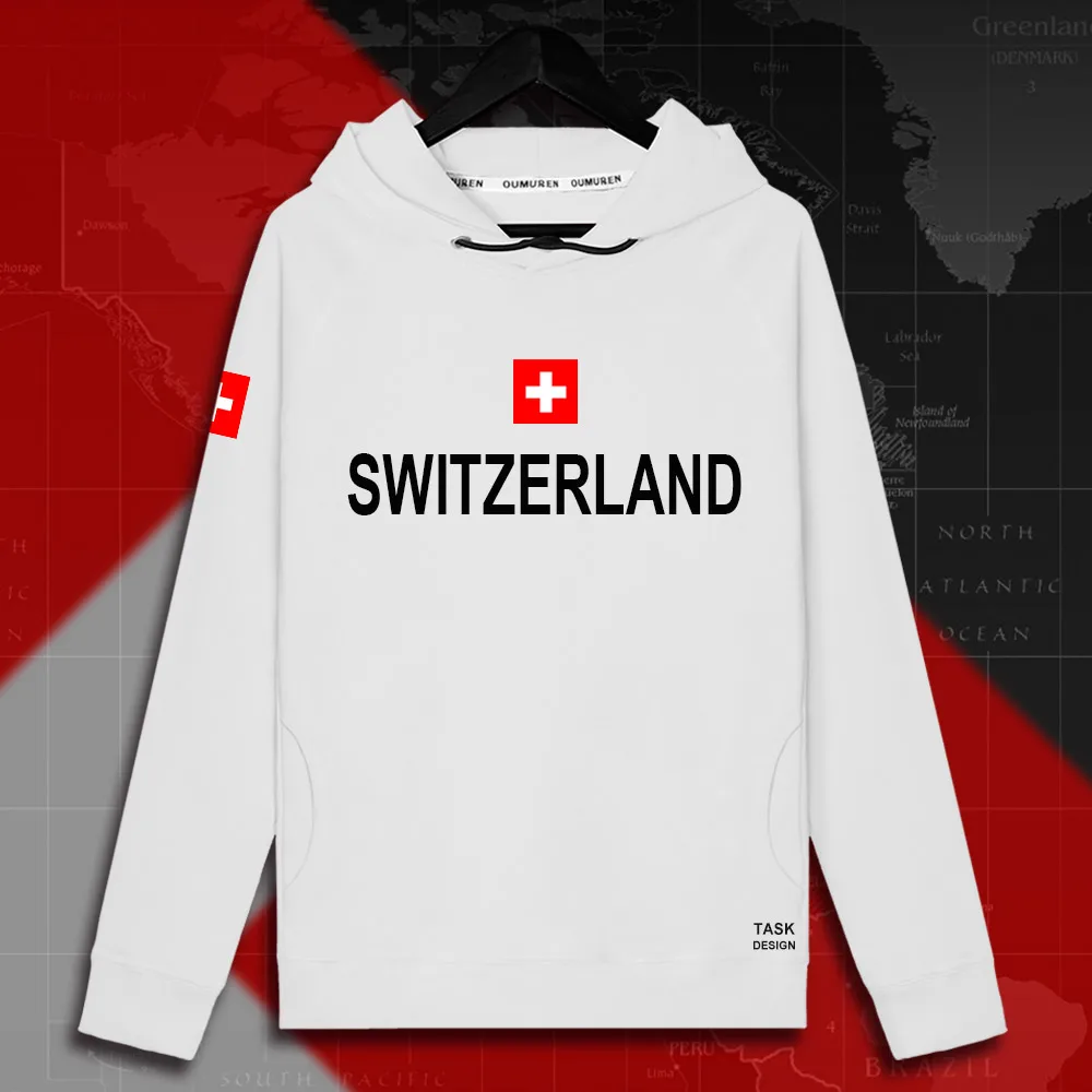 Swiss Confederation Switzerland CHE CH Confoederatio Helvetica мужские пуловеры с капюшоном, толстовки, Мужская толстовка, тонкая новая уличная одежда