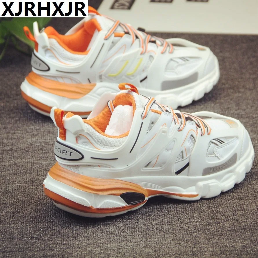 

XJRHXJR Brand 2019 Daddy Shoes Female Korean version of ulzzang Spring New Breathable Walking Shoes Couple Red Shoes Size 35-44