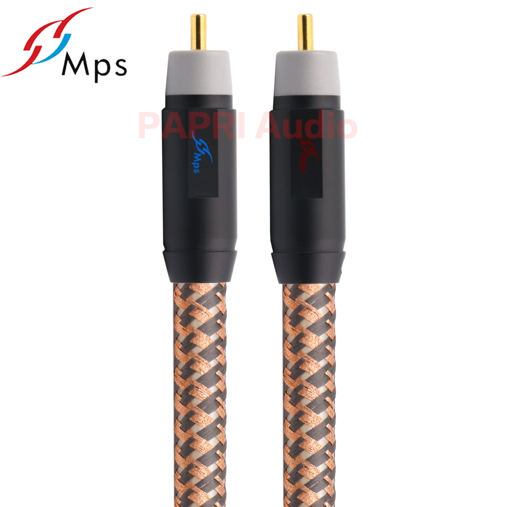 PAPRI Hi Fi MPS 99.99997% OCC 24K позолоченный разъем RCA аудио кабель DVD CD DAC усилитель