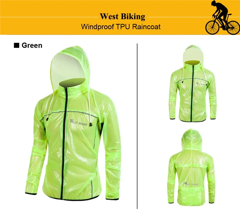 WEST BIKING водонепроницаемый дождевик для горного велосипеда одежда для велоспорта плащ/ветровка для велоспорта дождевик трикотажные изделия