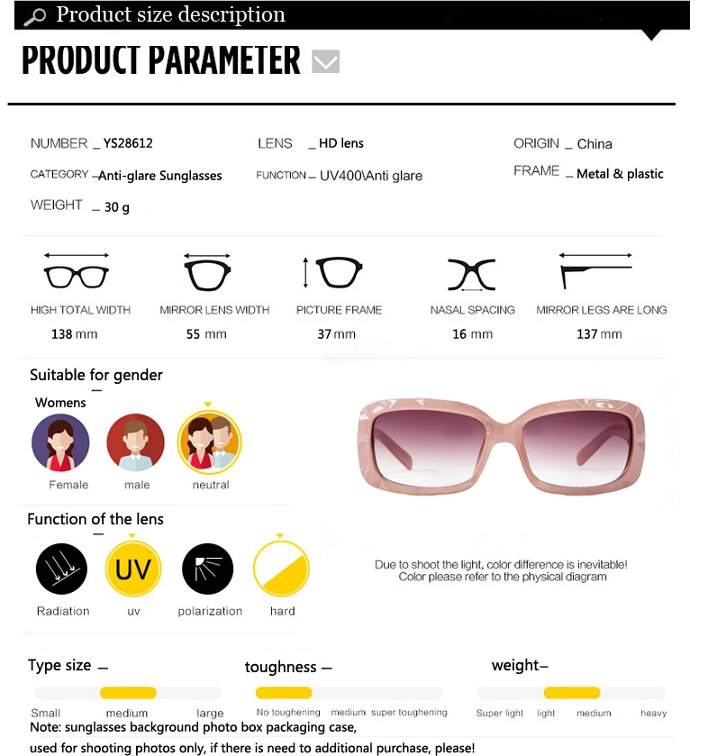 FEISHINI Высокое качество PC объектив маленькое лицо прямоугольные солнцезащитные очки для женщин Винтаж UV400 защита зрения очки брендовая Дизайнерская обувь